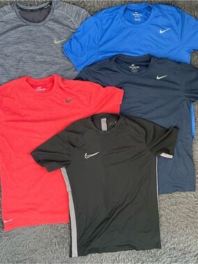 Men Size Medium Nike Dri-Fit T-Shirt Running Workout Bundle Lot
